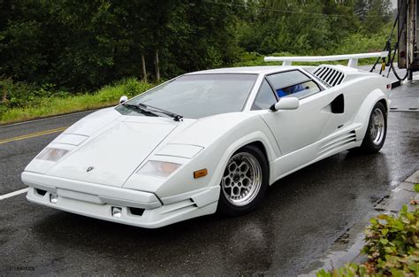 Wallpaper : white, side view, sports car, Lamborghini Countach, supercar, land vehicle ...