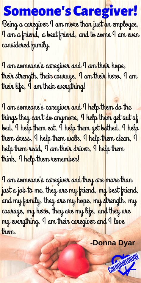 Caregiver Poems to Warm Your Heart - Caregiverology | Carers quotes ...