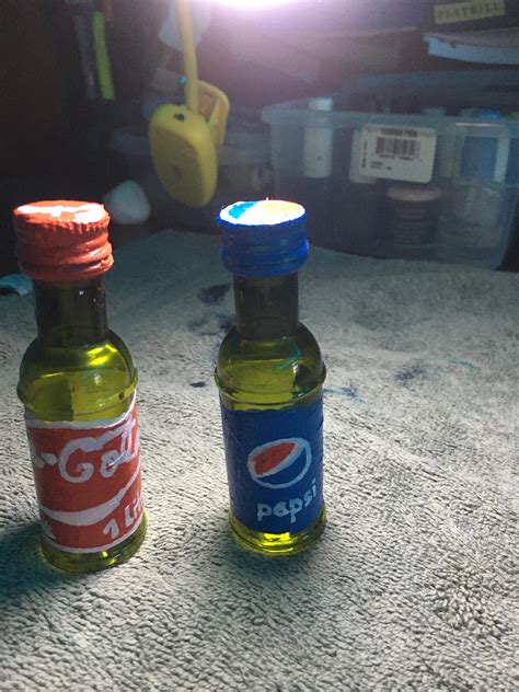 I made these mini coke and Pepsi bottles : r/Soda