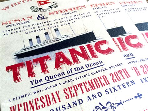 Titanic Themed Wedding Invitations | WEDFEST