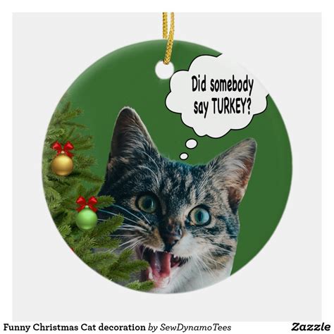 Funny Christmas Cat decoration Cat Christmas Gift, Christmas Memory ...