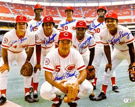 1975-1976 Cincinnati Reds Autographed 16x20 Photo big Red Machine With ...