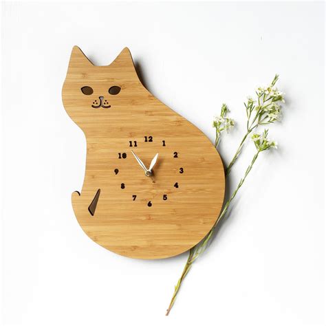 Cat Wall Clock – Decoylab Design Studio