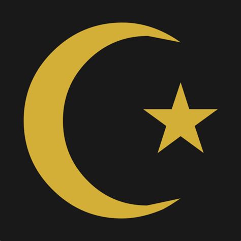 Star and Crescent (GOLD) - Islamic - T-Shirt | TeePublic