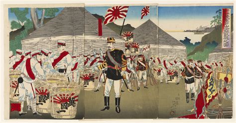 Triumphal Return of the Imperial Japanese Army from a Complete Victory at Asan - Saint Louis Art ...