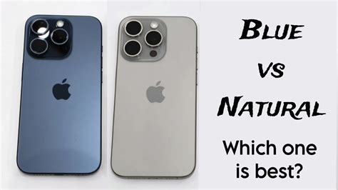 iPhone 15 Pro Blue vs Natural Titanium Color Comparison! - YouTube