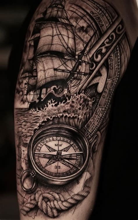 Compass Tattoos: Meanings, Tattoo Styles & Tattoo Ideas