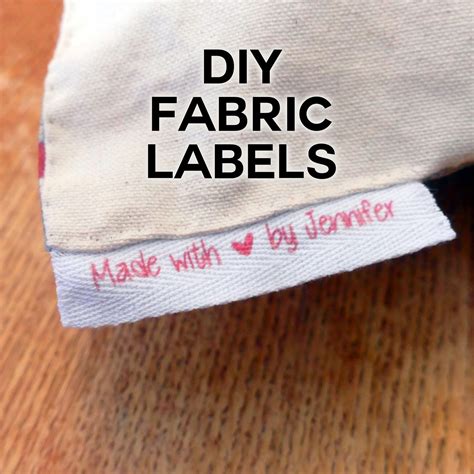 DIY Fabric Labels on Twill Tape - Jennifer Maker