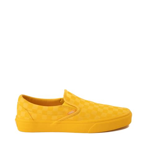 Vans Slip-On Tonal Checkerboard Skate Shoe - Spectra Yellow | Journeys