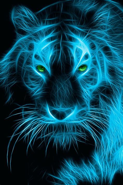 Blue Tiger by Alain Granwehr / 500px | Katzen kunst, Tierplakate, Kunst ideen