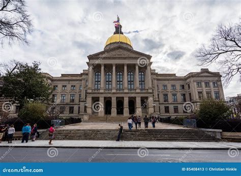 Georgia State Capitol Building in Atlanta, Georgia Editorial Stock Photo - Image of georgia ...