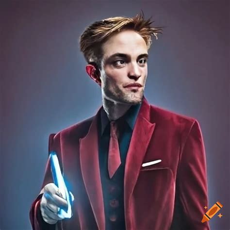 Robert pattinson as the doctor with sonic screwdriver on Craiyon