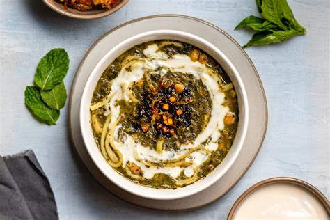 Aash Reshteh or Persian Noodle Soup with Dried Herbs - Baking Is Therapy