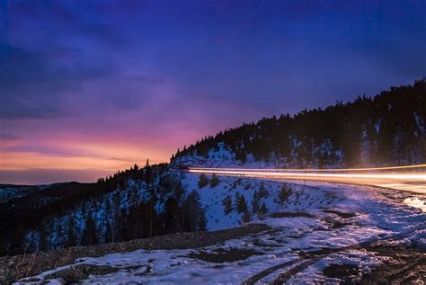 Mountain Road at sunset Colorado Photography, Areas, Mountains, Sunset, Natural Landmarks ...