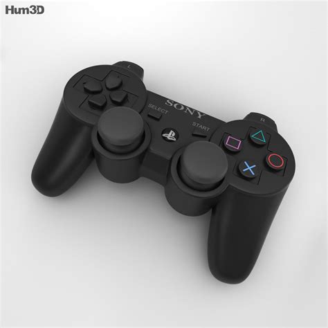 Sony PlayStation 3 Controller 3D model - Download Game Console on ...