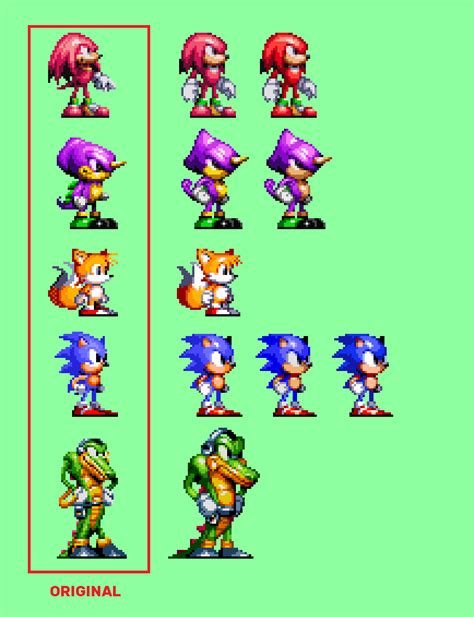 Classic Sonic The Hedgehog Sprites