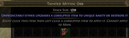 Tainted Mythic Orb PoE