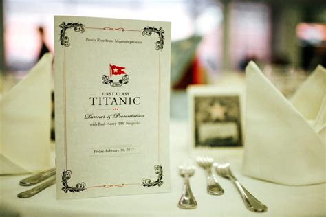 First Class Titanic Dinner and Presentation | Kristen Winkler Photography