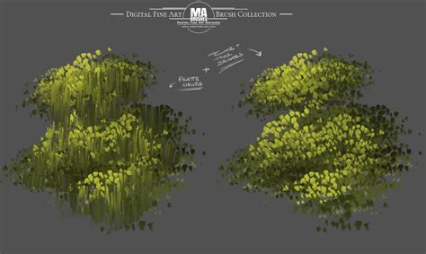 ArtStation - Perfect and realistic Foliage/Tree/Leave Brushes included in the MA-Brush Pack!