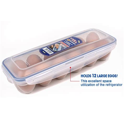 Lock & Lock 12 Eggs Box Refrigerator Egg Storage Boxes Food Containers ...