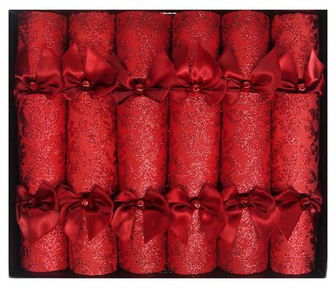 Selfridges Crimson Glitter Luxury Christmas Crackers lovingly handmade ...