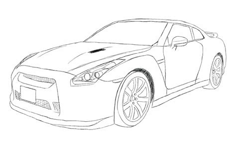 Nissan GTR Drawings