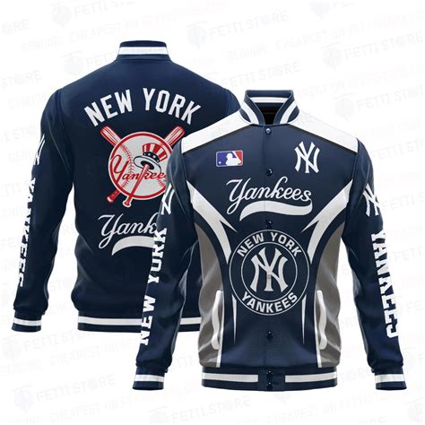 New York Yankees Baseball Traditional Pattern AOP Varsity Jacket SH ...