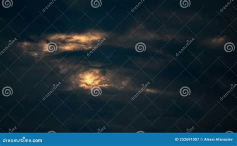 Evening Sky at Sunset in the Mountains Stock Image - Image of natural ...