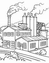 Factory Scene coloring Pages For Kids  Premium AI Generated Vector sketch template