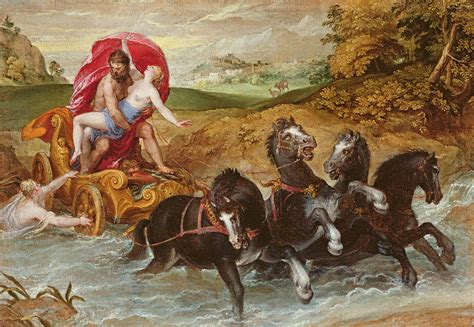 The Rape Of Proserpine, C.1573 Painting by Christoph Schwartz or Schwarz