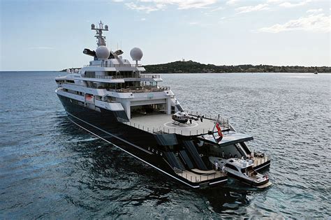 New images on board the 126m world explorer yacht Octopus