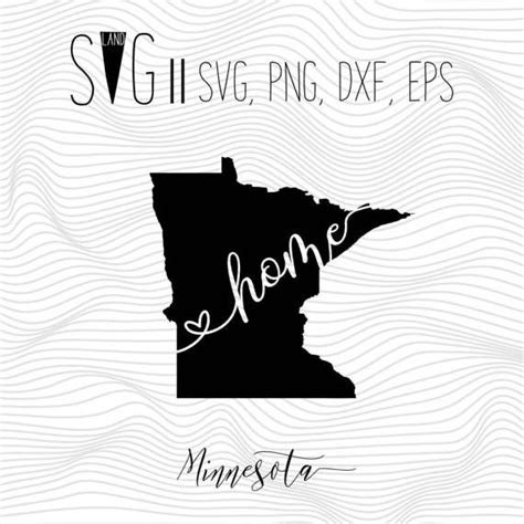 Minnesota Home Svg State Svg Font Svg Files For Silhouette Vinyl Cutter Projects, Circut ...