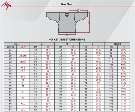 Mikrofon Sendung Plausibel us jersey size chart Würzig Sportler Fahrt