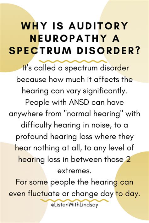 What is Auditory Neuropathy Spectrum Disorder? – Listen With Lindsay