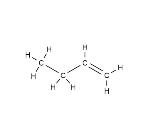 1 Butene Structural Formula