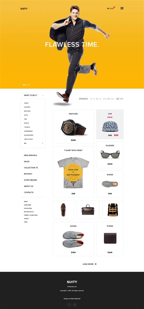 Simple eCommerce Website Template PSD – Download PSD