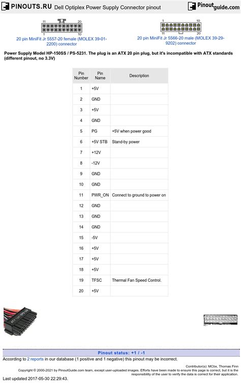 Dell Optiplex 3020 Power Supply Pinout - Dell Photos and Images 2018