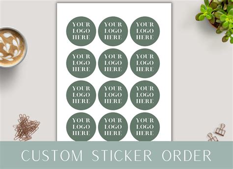 Custom 2 Inch Round Logo Stickers Custom Sticker - Etsy