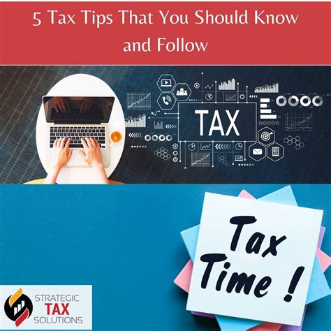 Tax E filing / 5 Tax Tips You Should Know and Follow