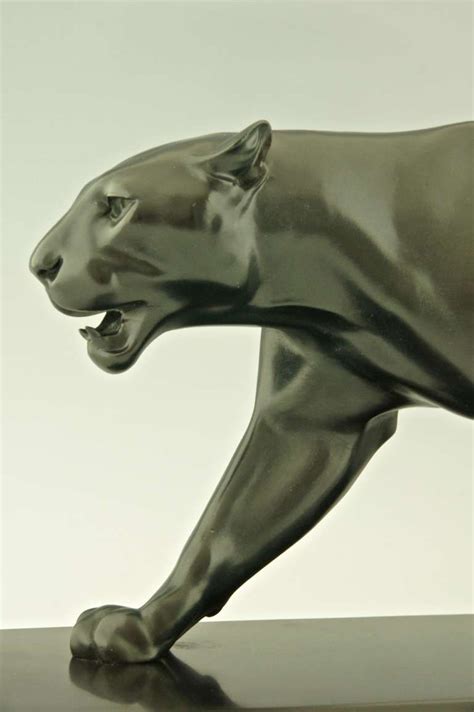 Art Deco Sculpture of Walking Panther by Max Le Verrier | Скульптуры ...