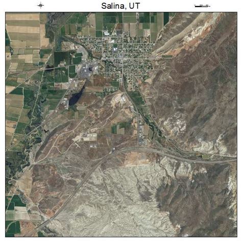 Aerial Photography Map of Salina, UT Utah