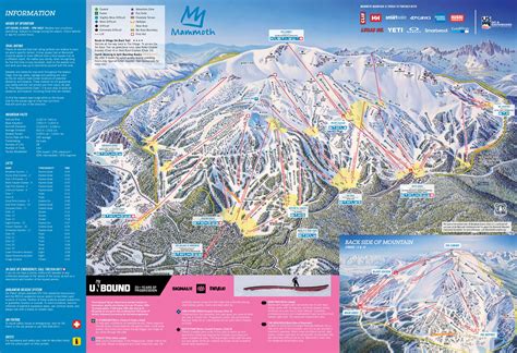 Mammoth Mountain Piste Map / Trail Map (high res.)