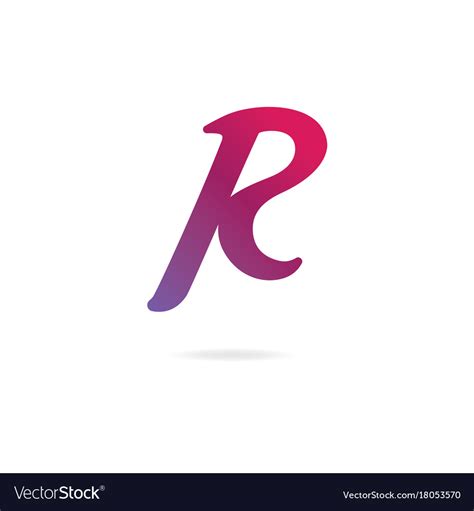 Letter r logo icon design template elements Vector Image