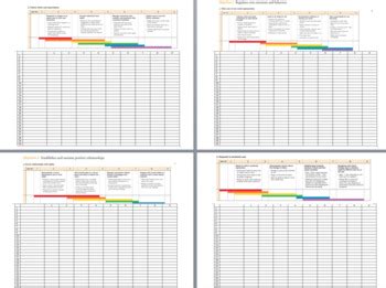 Teaching Strategies Gold Objectives with charts by Jerrica Mckee