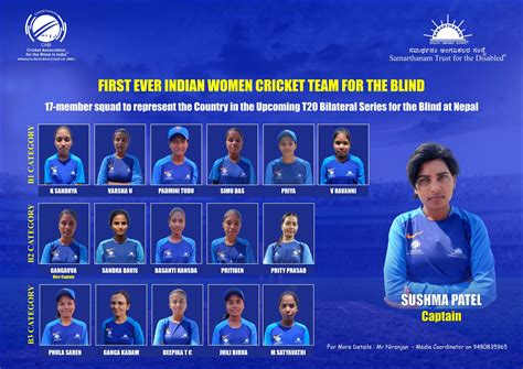 Introducing the first-ever Indian Blind Women Cricket Team – CRICKET ...