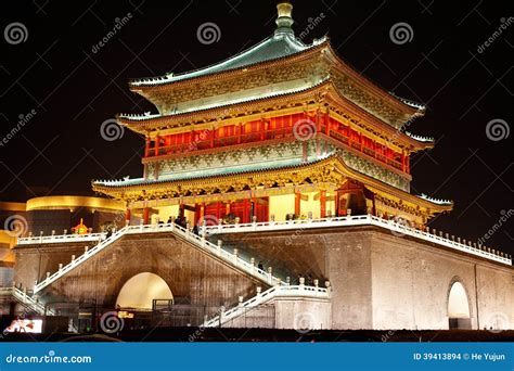 Bell Tower night scenes stock photo. Image of ancient - 39413894