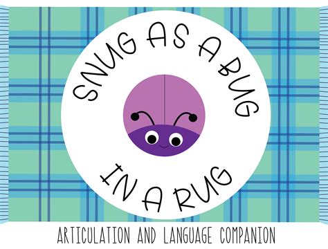 Snug as a Bug in a Rug- Speech Therapy Game Companion | Speech therapy games, Therapy games ...