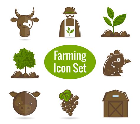 Farming icon set 435965 Vector Art at Vecteezy