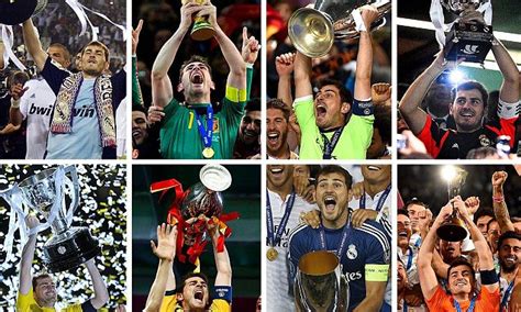 Real Madrid keeper Iker Casillas becomes first captain to lift eight ...