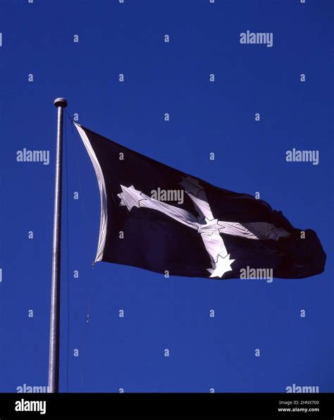 THE EUREKA FLAG WAS FLOWN AT THE BATTLE OF THE EUREKA STOCKADE WHICH TOOK PLACE IN BALLARAT ...